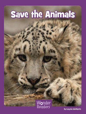 cover image of Save the Animals
